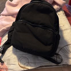 Small black backpack