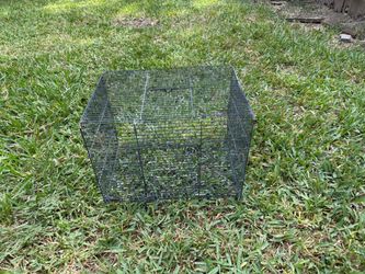 Folding Wire Metal Animal Trap Cage