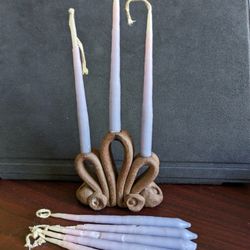 Fancy Candles And Holder