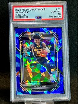 2023 Prizm Draft Picks 🔥 Ja Morant 🔥 Blue Ice Prizm 30/99 PSA 10 💎 Mint - Memphis Grizzlies