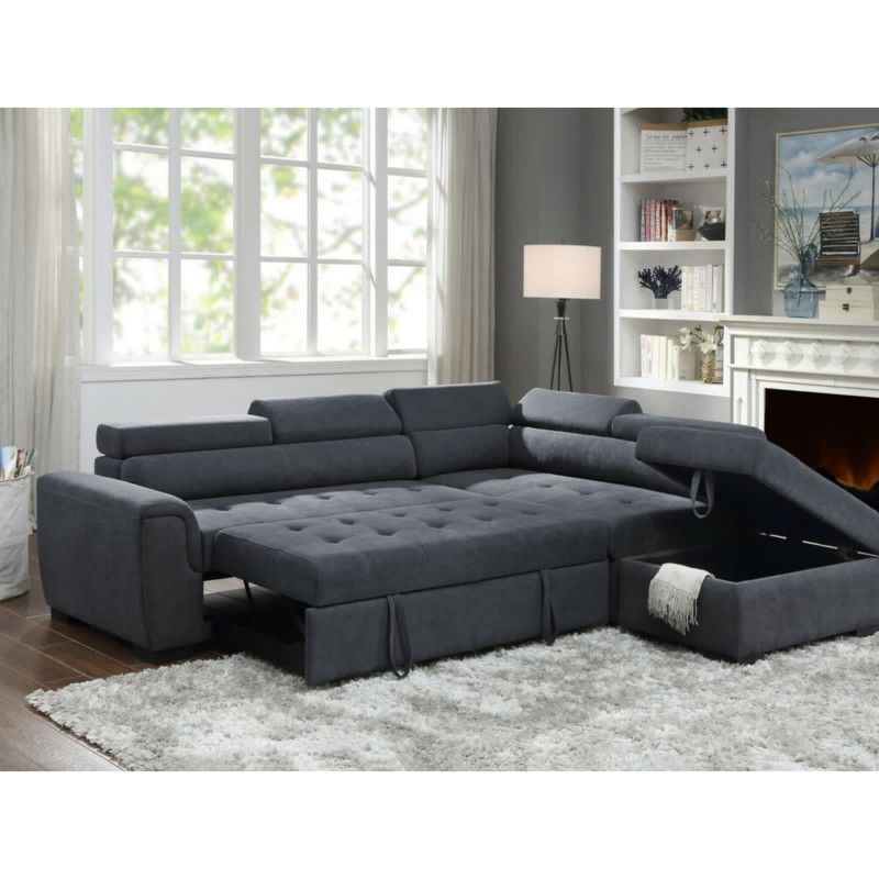 Sleeper Sectional Sofa with Storage Ottoman - Limited Time Offer