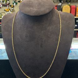 14KT Hollow Rope Chain 39484-12