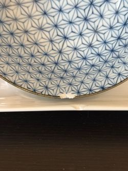 Free Chipped plate and bowl - Crate & Barrel Plate - Japanese Bowl