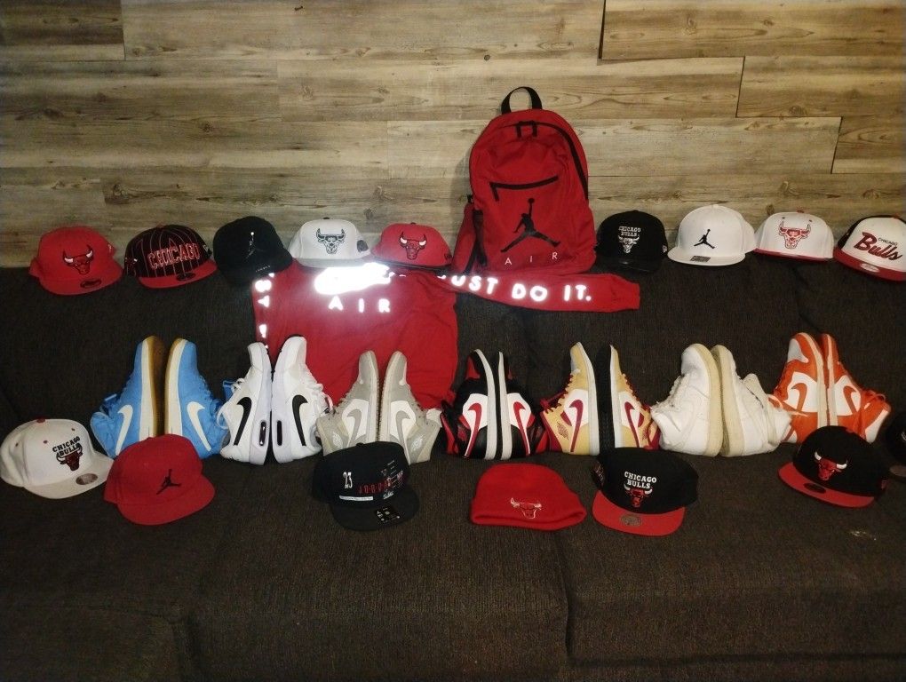 jordan 1s, airmaxs, air forces. sizes 8s, 8.5s, 9s, 11s, 12s prices varie between 30$-60$