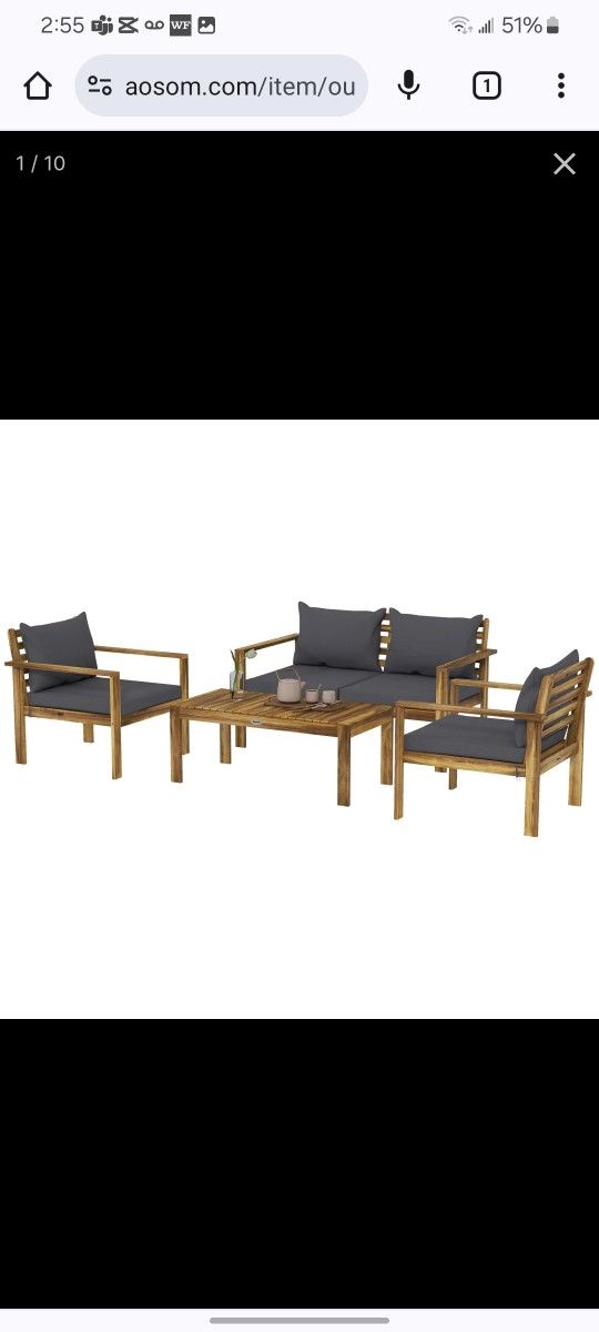 4 Pc Patio Set