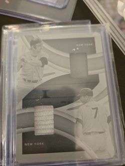 Mickey Mantle  Printing Plate Relic