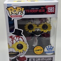Funko Pop Movies Art The Clown With Glasses Terrifier Blood ChaseFunko Shop Exclusive #1593