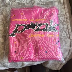 pink spider hoodie
