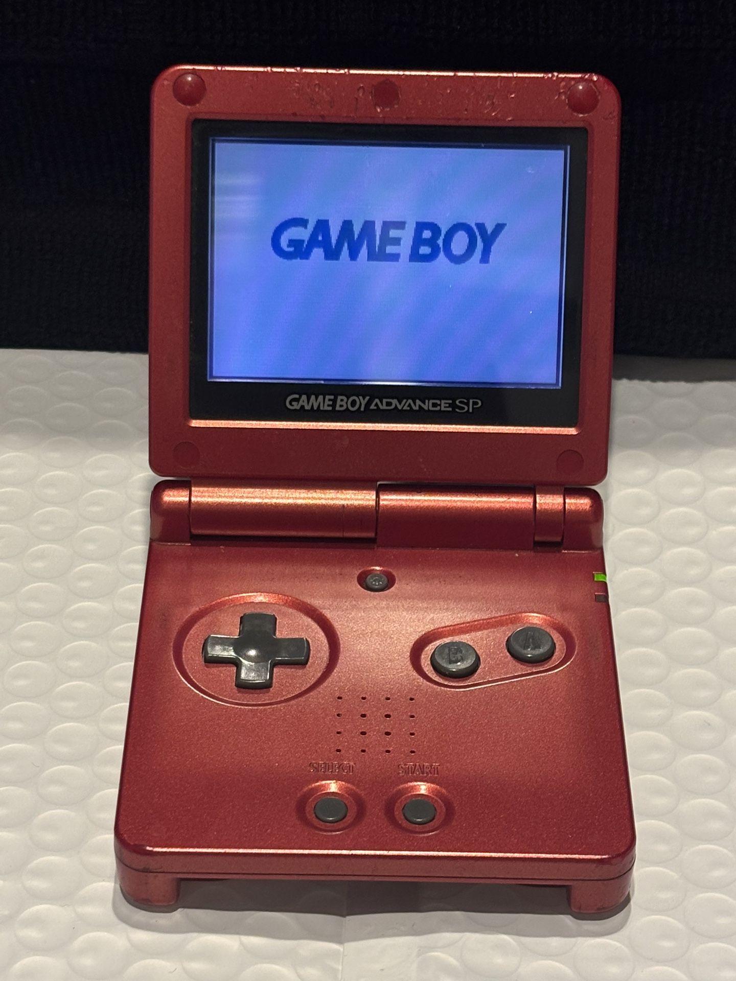 Nintendo Game Boy Advance SP AGS 001 Flame Red Working Tested