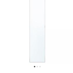 IKEA Pax Closet Aheim Door With Hinges, Mirror Glass, 19 1/2x90 3/8” 