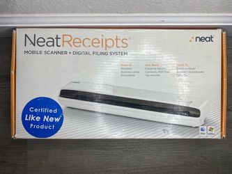 NeatReceipts Mobile Scanner Digital Receipt Filing System (NM-1000) Excellent