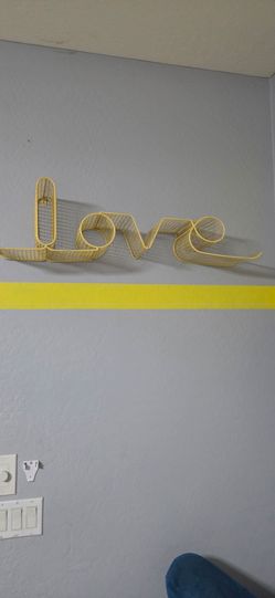 Metal Love wall decor