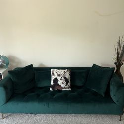Velvet Emerald Couch