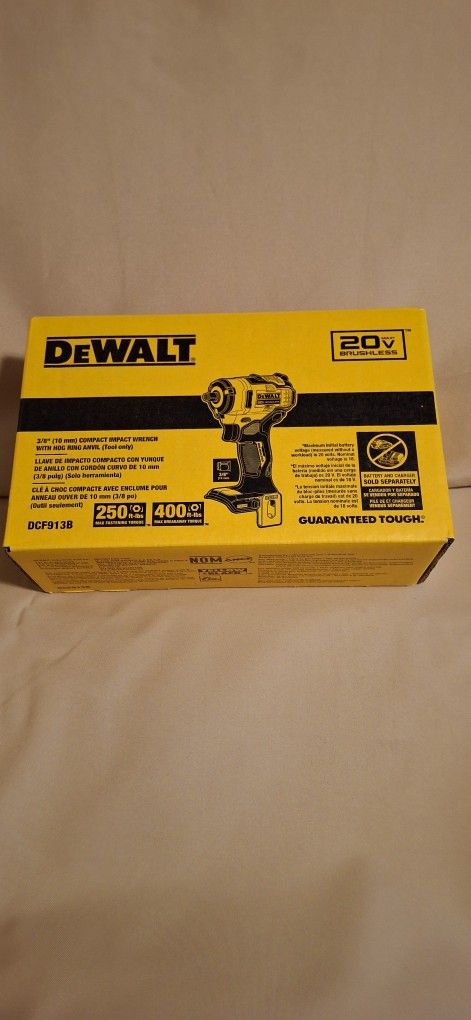 Brand New Dewalt 20v Impact Wrench 3/8" Compact Tool Only Sealed Box