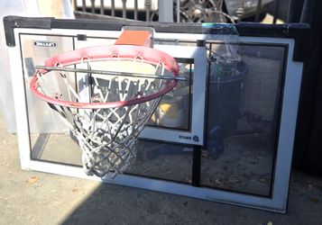 LIFETIME Portable Adjustable Basketball Hoop Acrylic Shatterproof Backboard