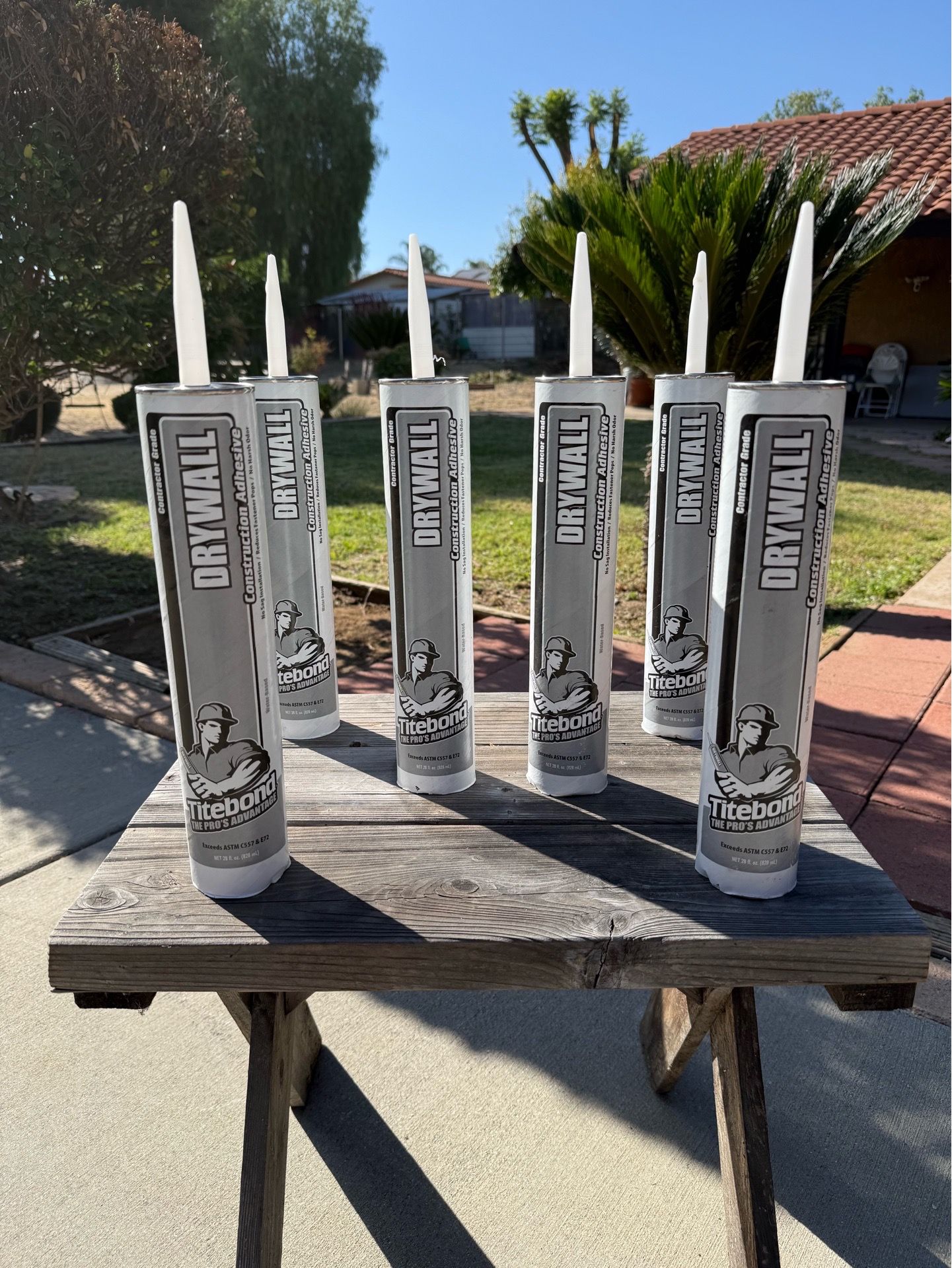 COME GET THEM!! 6 Titebond Drywall Construction Adhesive tubes (Read Description)
