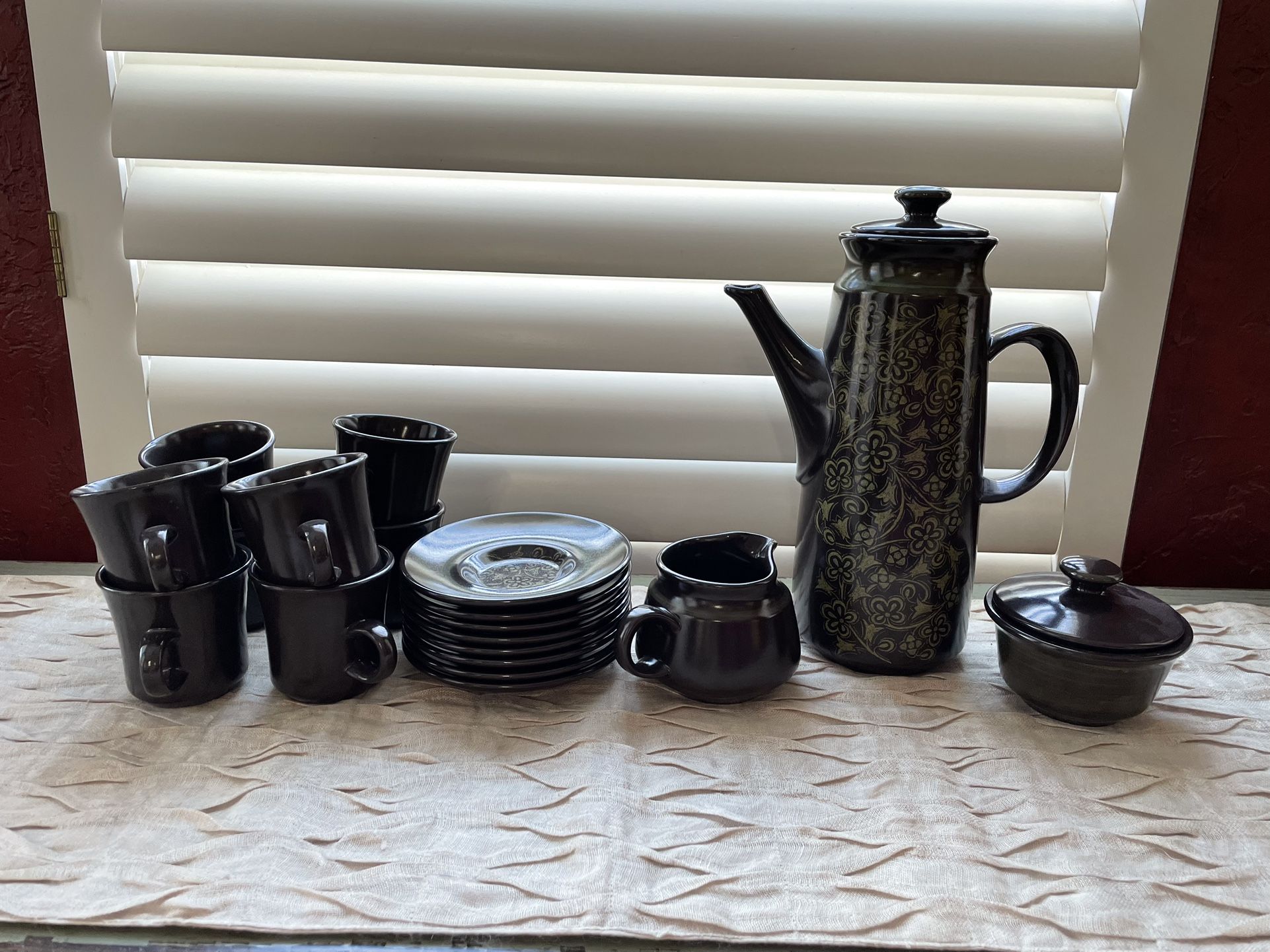 Franciscan “Madeira” Coffee Set