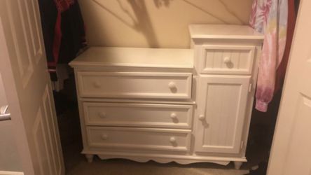 White basset dresser