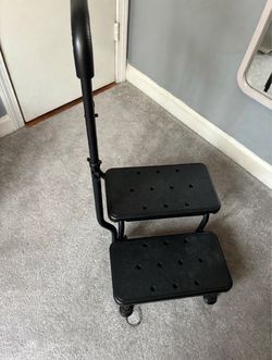 2-Step Stool with Safety Handle Bar