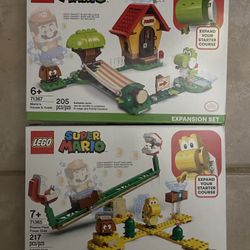 LEGO Super Mario Expansion Set Pair 71365 Piranha Plant Power Slide and 71367 Mario’s House & Yoshi