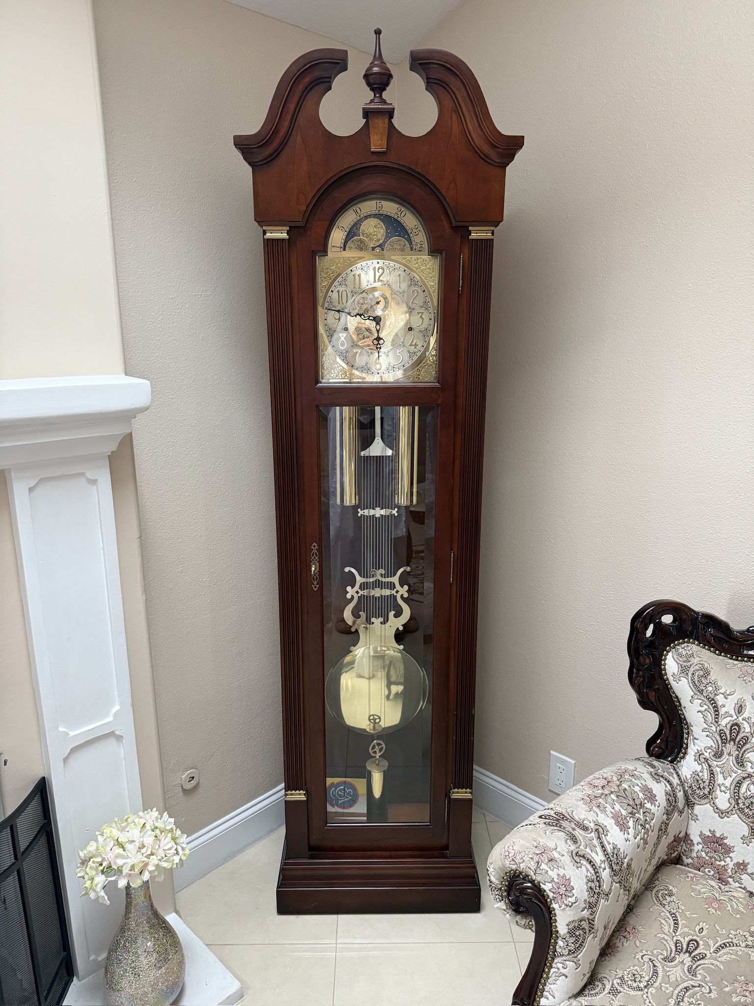Ethan Allen Vintage Ridgeway Grandfather Clock