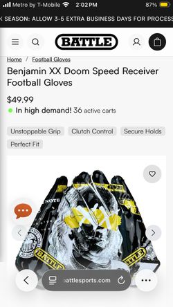 Battle Doom Speed Receiver Gloves