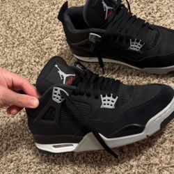 Jordan 4 Se Black Canvas