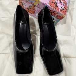 Jeffrey Campbell Black Patent Natalya Heels