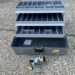 Plano Top Access Tackle Box And Medalist Fishing Reel