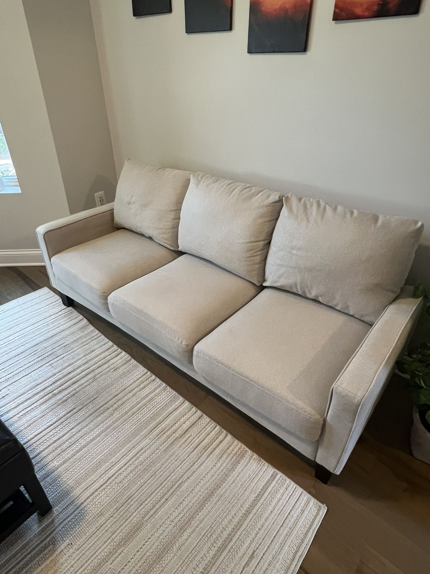76” Couch w/storage
