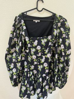 Caroline Constas Puff Sleeve Dress