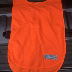 Sportsman’s Wearhouse, Orange pull over vest, one size fits most 