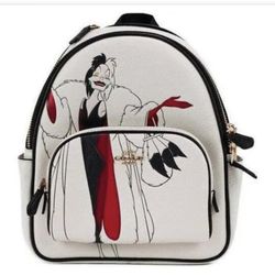 Brand New With Tags Rare Cruella De Vil Coach Backpack 