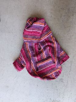 Dog poncho hoodie