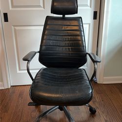 Pottery Barn Full Leather Office Chair