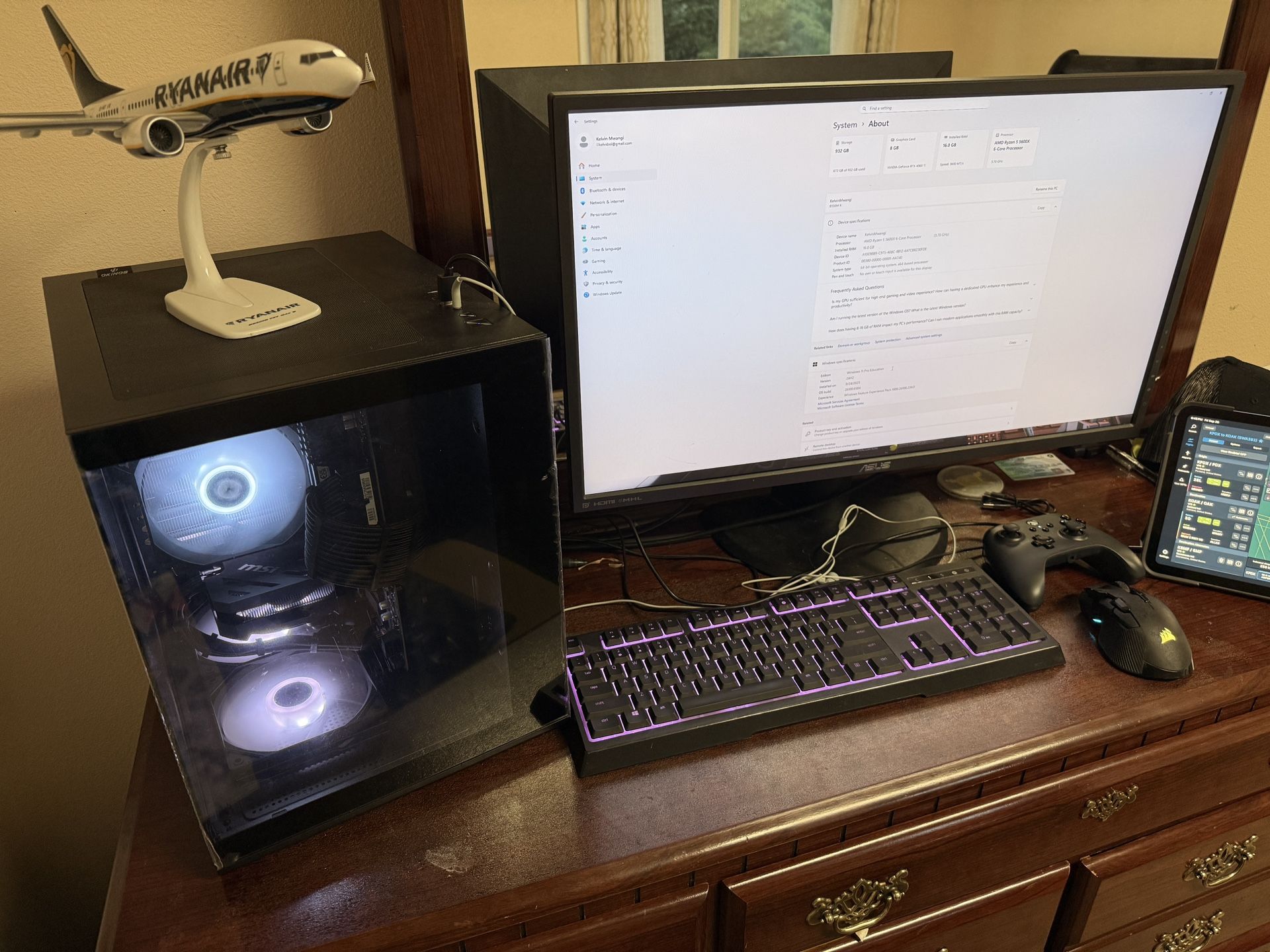 Gaming PC MSI RTX 4060TI