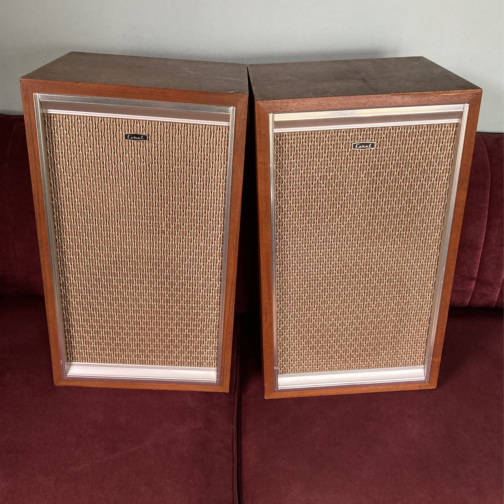 Vintage Coral BX-40 Stereo Speakers