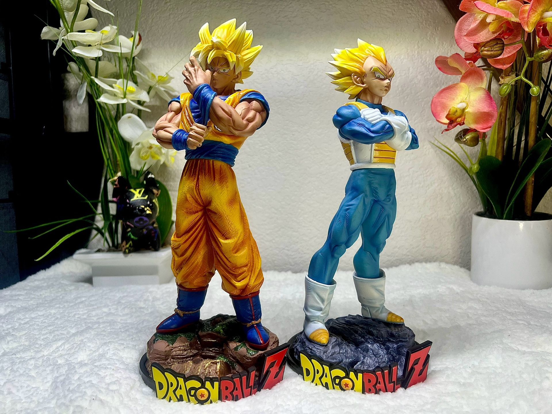 Dragon Ball Z Vegeta & Goku Anime Figures Statues