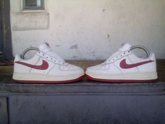 Af1s white and red size 5