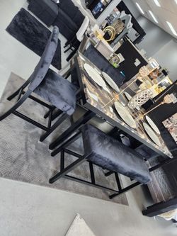 6pc Bench Pub Table