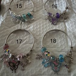 Silver Tone Bracelets $15 Each 