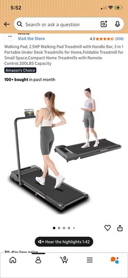 Walking pad treadmill