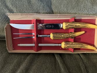 Vintage E. Parker & Sons 3-pc. carving Knife set