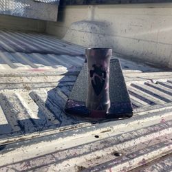 North 7 Wide Scooter Deck Custom Paint, Black, And Pink