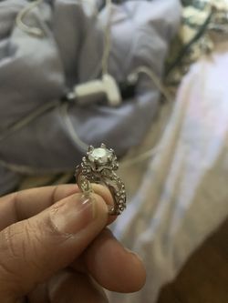 Exquisite 0.8ct White Sapphire Diamond Ring Women 925 Sterling Silver Gemstone Rings Bride Engagement Wedding Jewelry Accessories Anniversary Gift