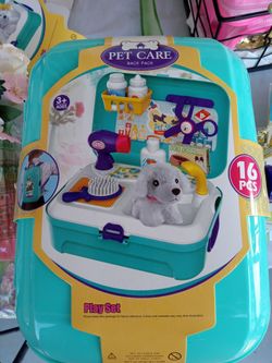 New! Pet Care Backpack Toy $6