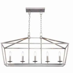 Home Decorators Collection
Weyburn Brushed Nickel Farmhouse Chandelier
