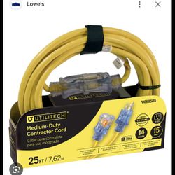 25 Feet Extension Cord 
