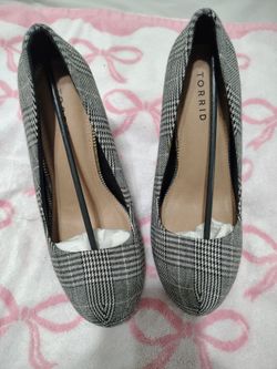 Torrid Plaid Platform Heels