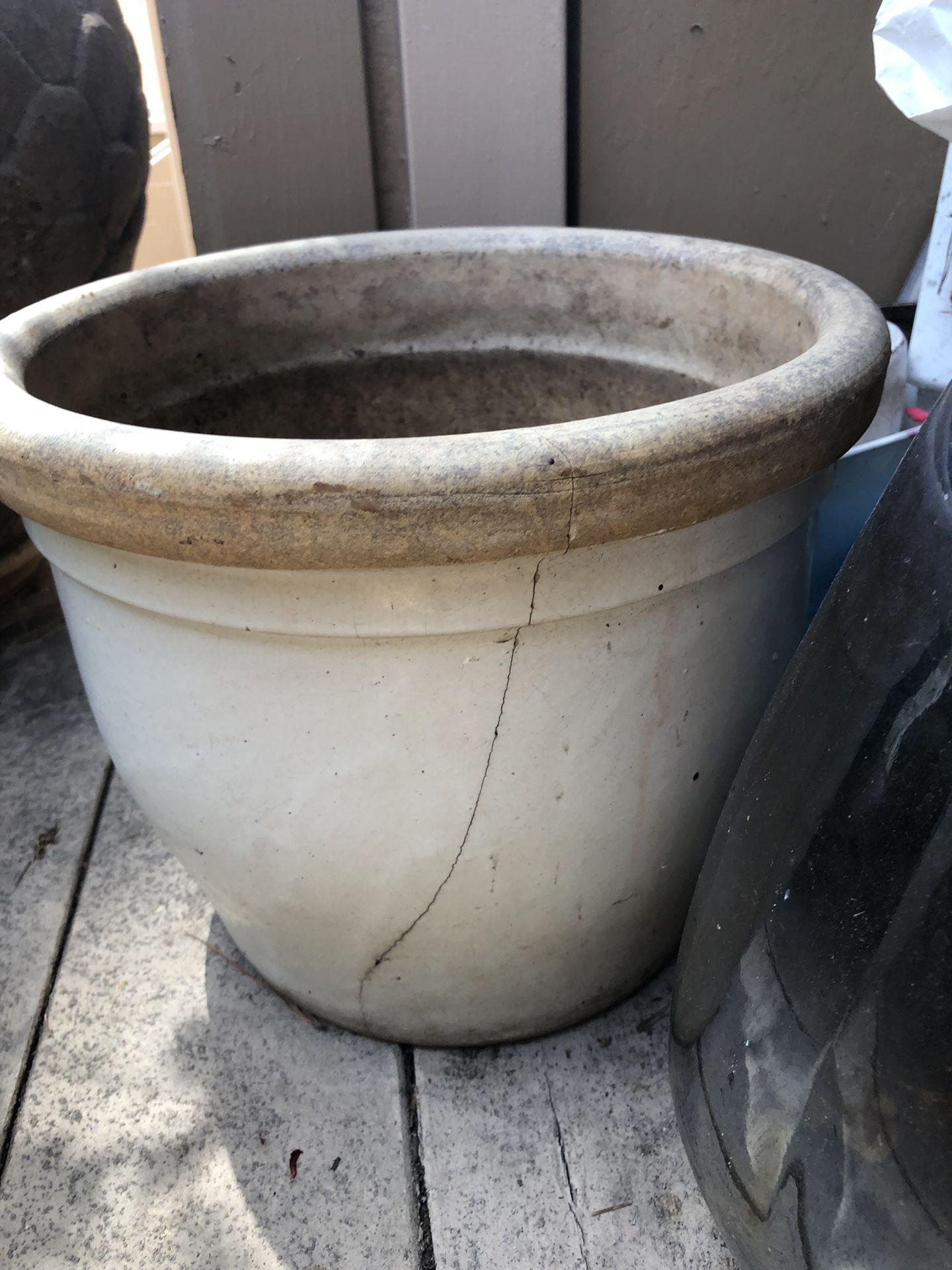 Ceramic Plant Pot, 9” H x 11” W